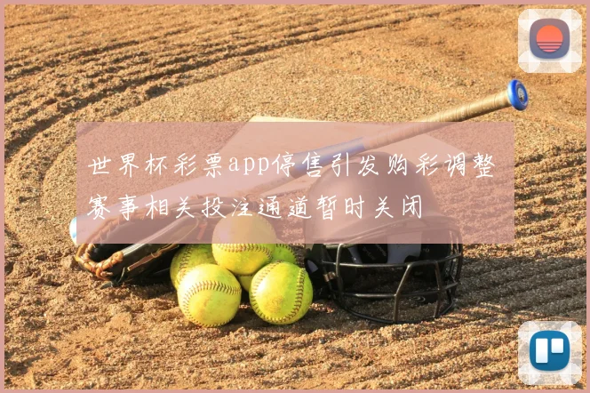 世界杯彩票app停售引发购彩调整 赛事相关投注通道暂时关闭